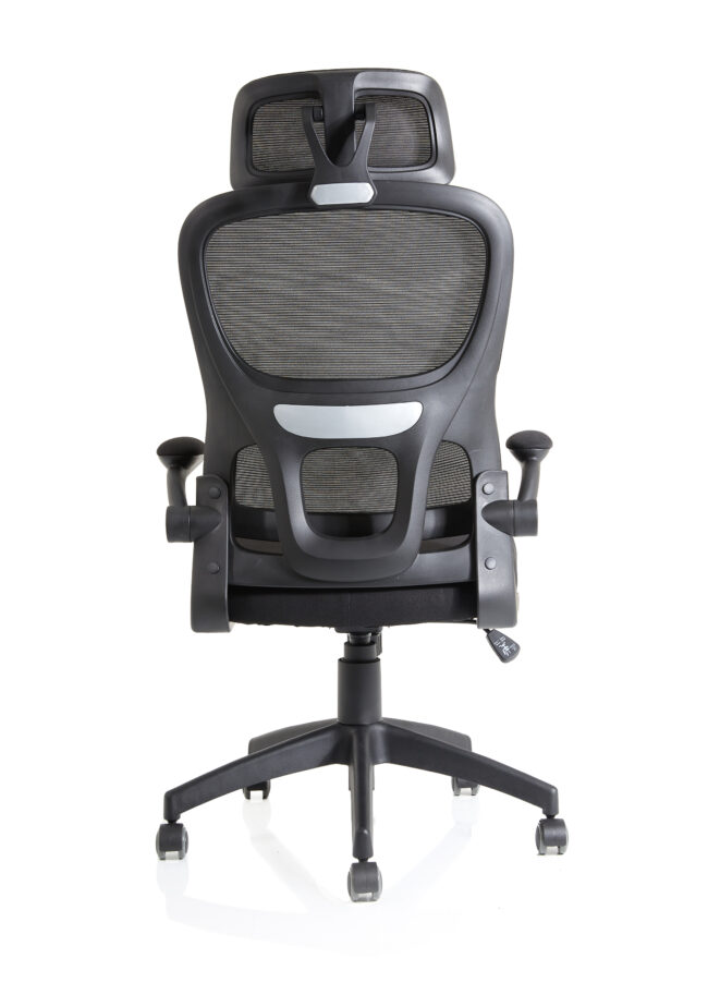 iris task operator mesh back fabric seat with headrest