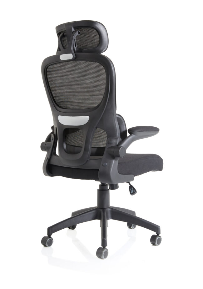 iris task operator mesh back fabric seat with headrest
