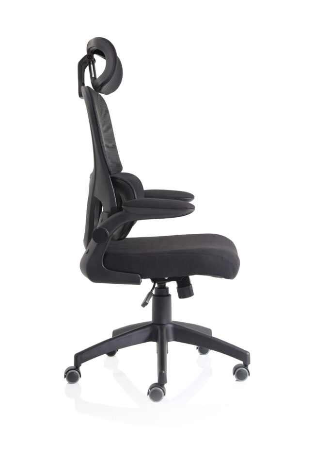 iris task operator mesh back fabric seat with headrest
