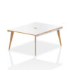 White/Natural Wood