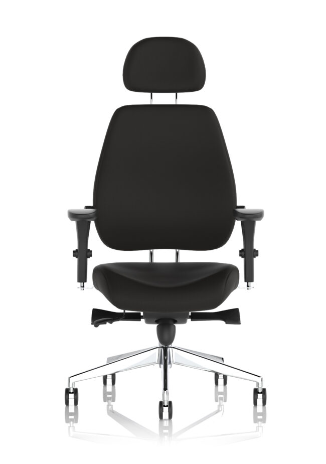 chiro plus ultimate high back ergonomic posture chair with arms and headrest