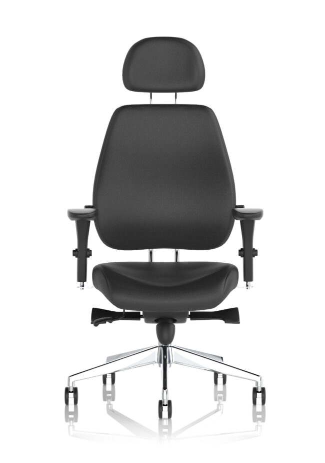 chiro plus ultimate high back ergonomic posture chair with arms and headrest