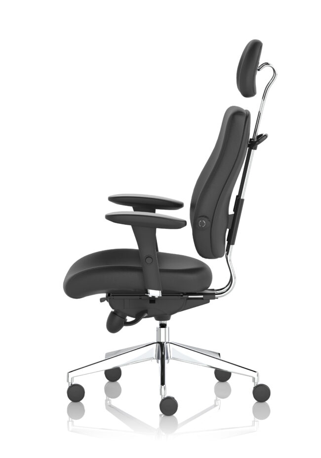 chiro plus ultimate high back ergonomic posture chair with arms and headrest