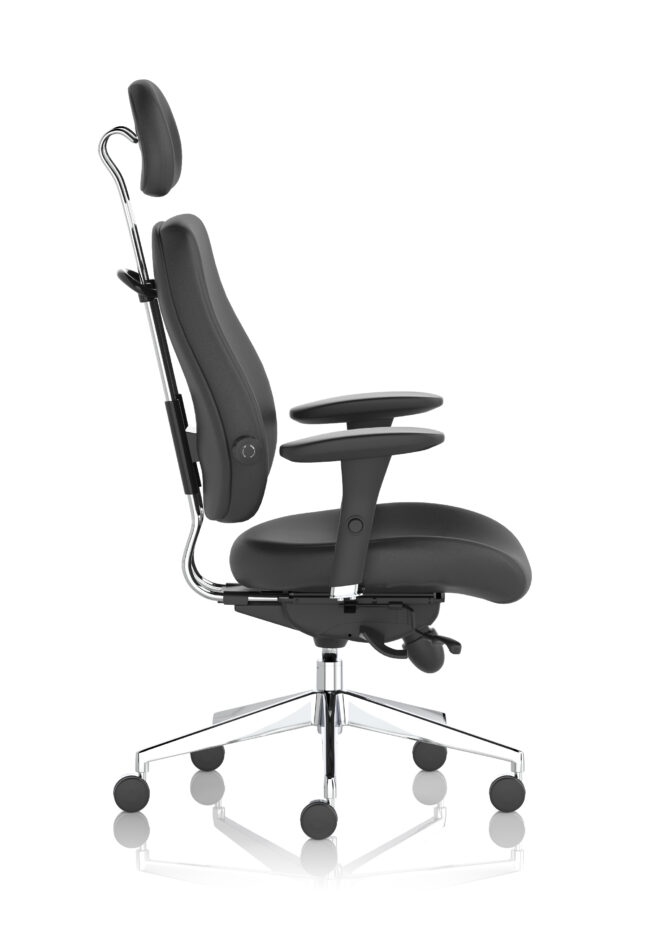 chiro plus ultimate high back ergonomic posture chair with arms and headrest