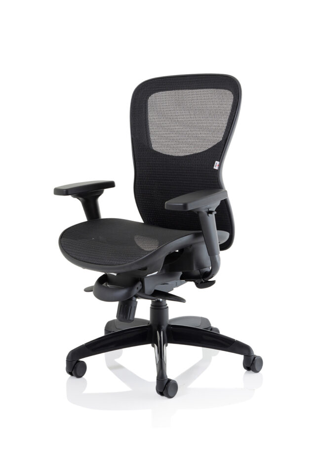 stealth shadow high mesh back ergonomic posture chair with arms