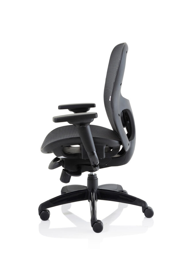stealth shadow high mesh back ergonomic posture chair with arms