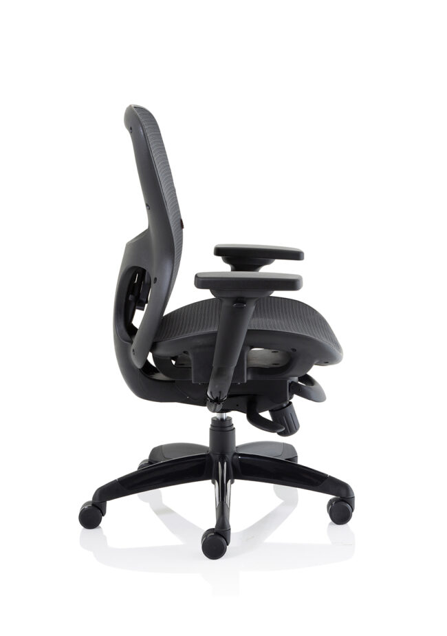 stealth shadow high mesh back ergonomic posture chair with arms