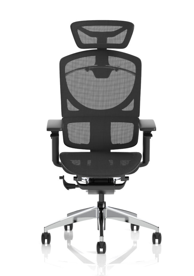 ergo click plus high back ergonomic posture office chair with arms and headrest