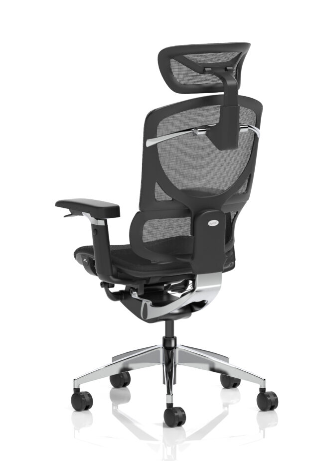 ergo click plus high back ergonomic posture office chair with arms and headrest