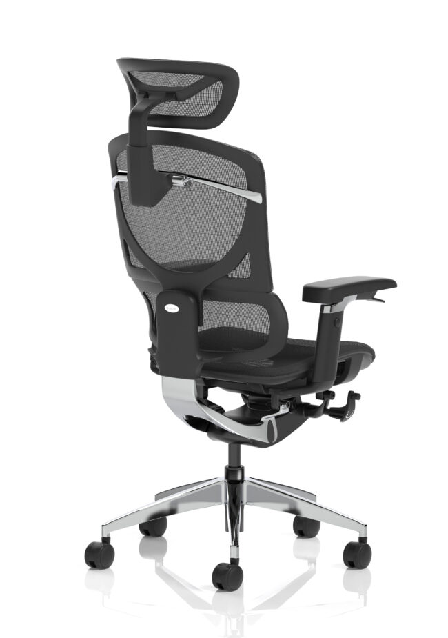 ergo click plus high back ergonomic posture office chair with arms and headrest