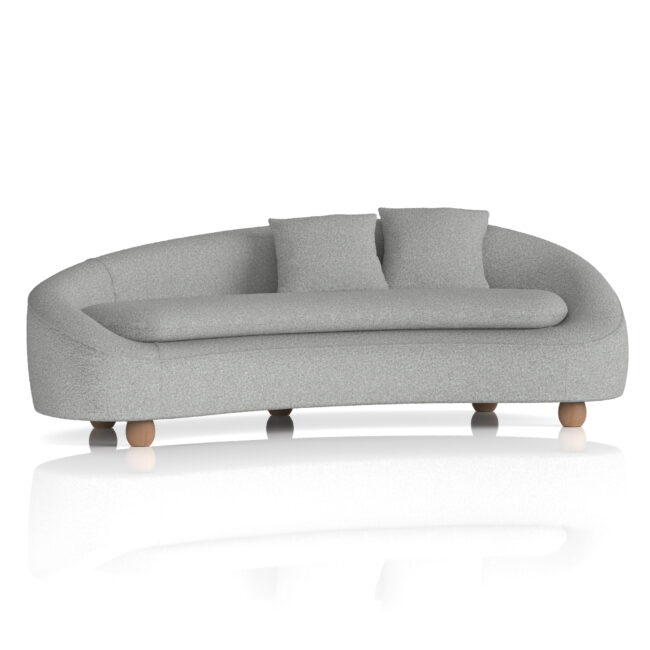 mimi 3 seater curved sofa