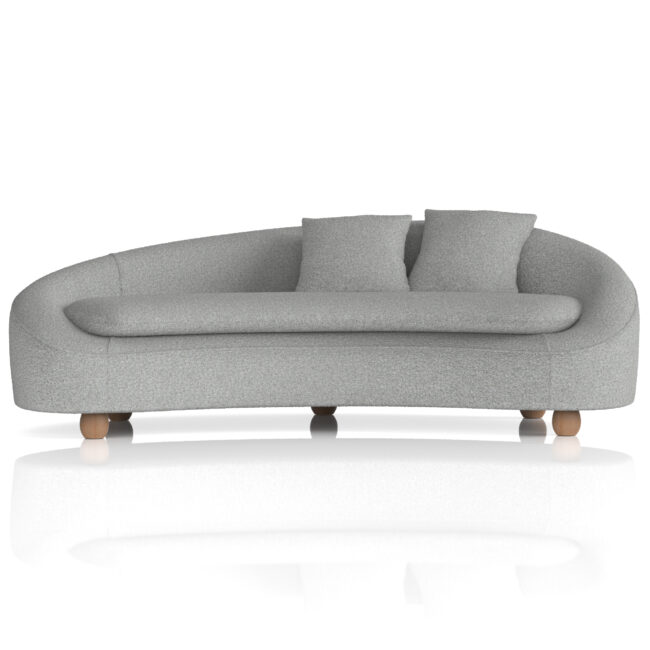mimi 3 seater curved sofa