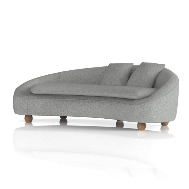 mimi 3 seater curved sofa