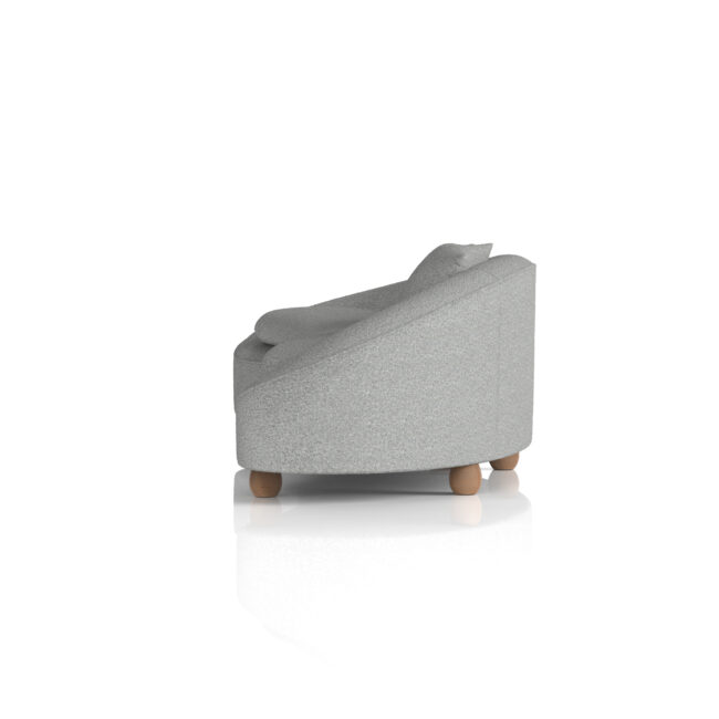 mimi 3 seater curved sofa