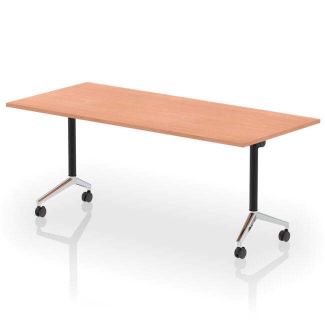 impulse plus flip top rectangular table