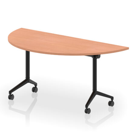 impulse plus flip top 1600mm semi circle table