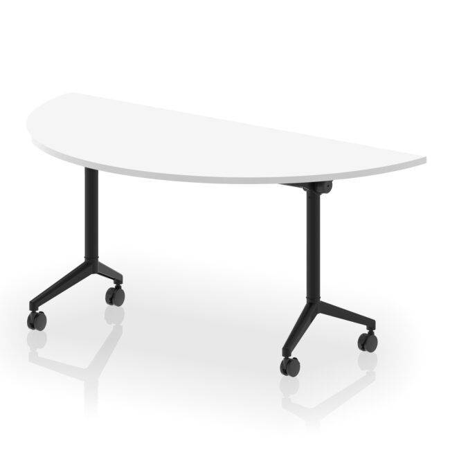 impulse plus flip top 1600mm semi circle table