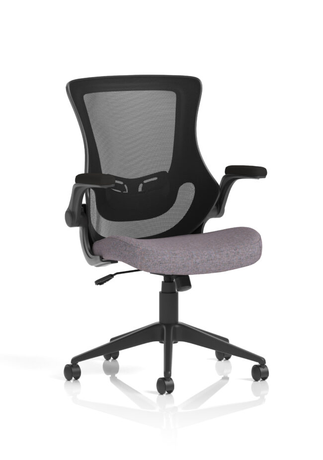 orbit black mesh back chair