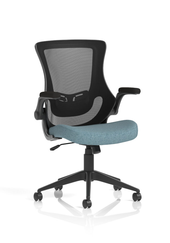 orbit black mesh back chair