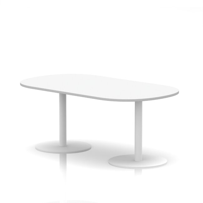 italia boardroom table white leg