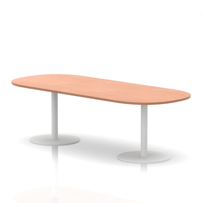 italia boardroom table white leg