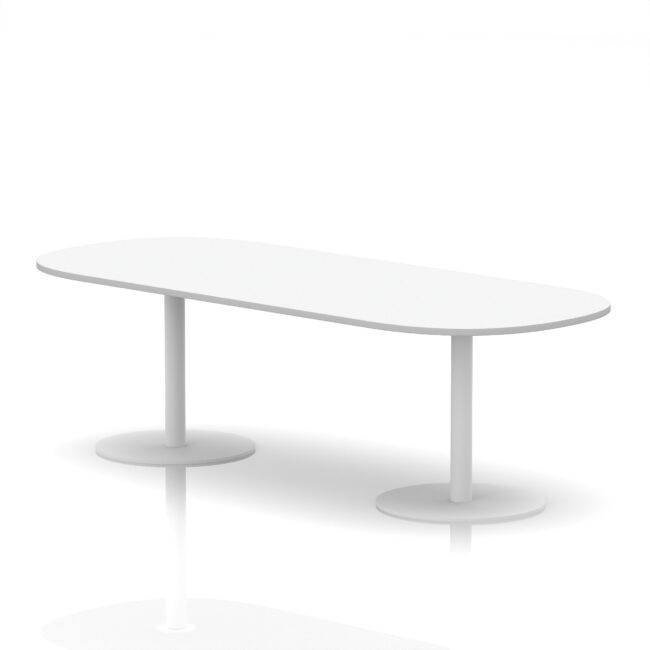 italia boardroom table white leg