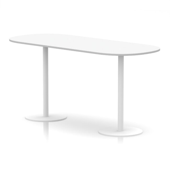italia boardroom table white leg