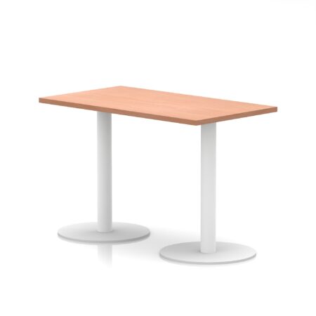 import placeholder for italia slimline rectangular poseur table white leg