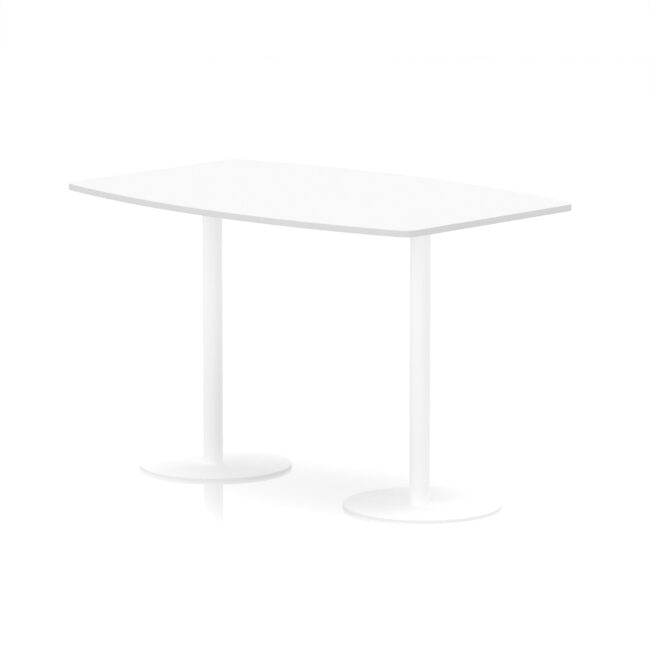 italia high gloss boardroom table white leg