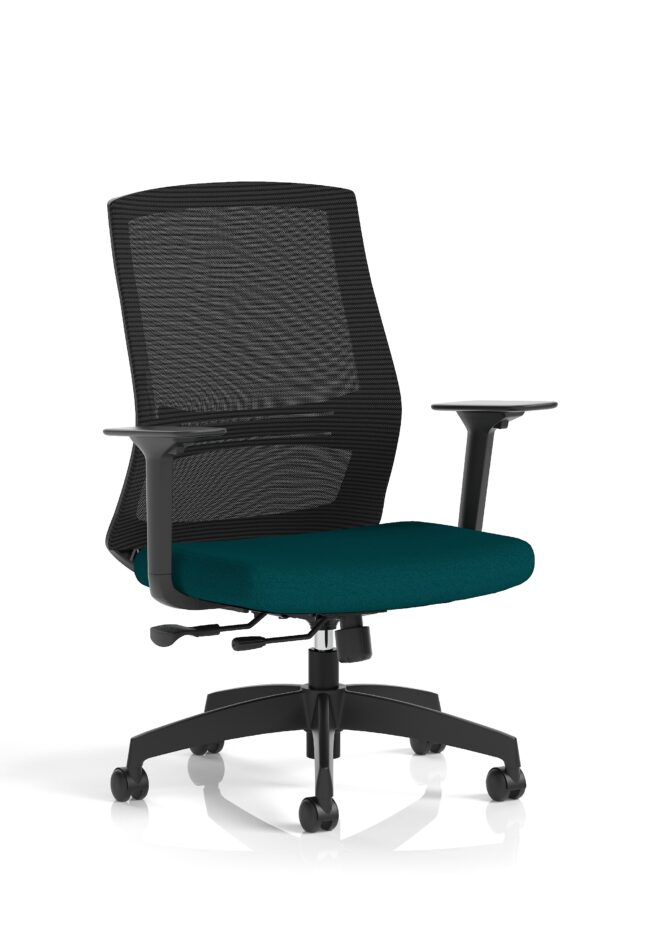 ventra mesh back task operator office chair height adjustable arms