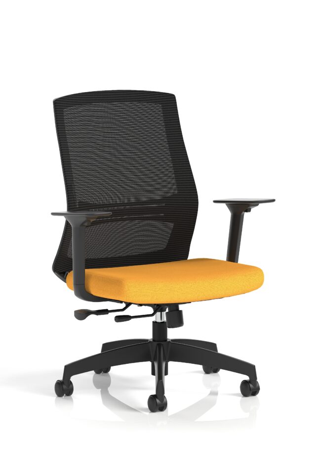 ventra mesh back task operator office chair height adjustable arms