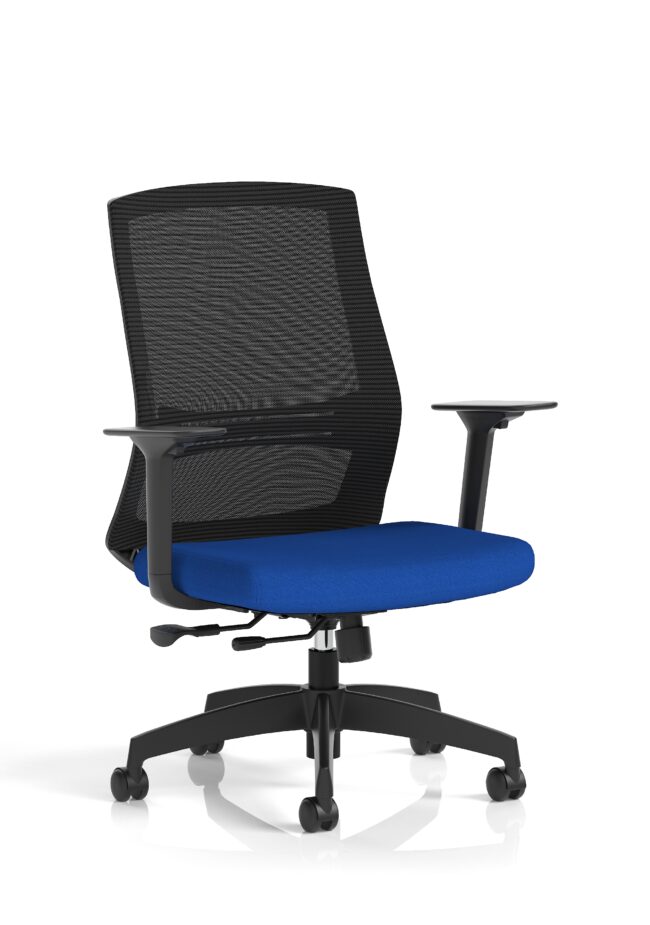ventra mesh back task operator office chair height adjustable arms