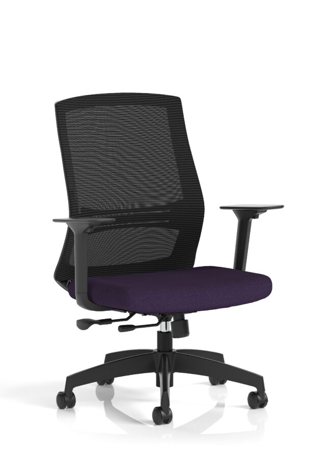 ventra mesh back task operator office chair height adjustable arms