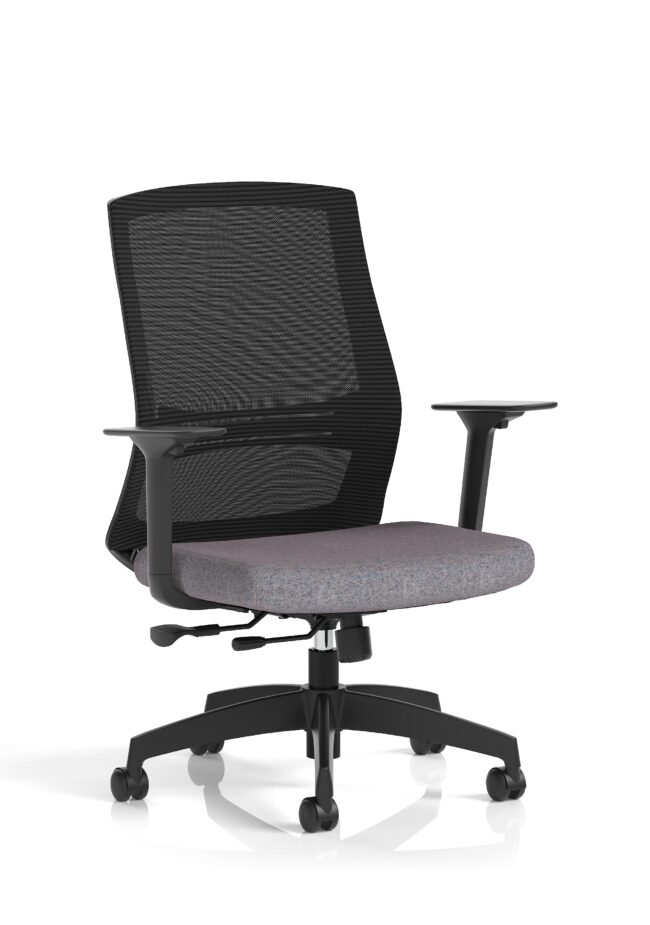 ventra mesh back task operator office chair height adjustable arms