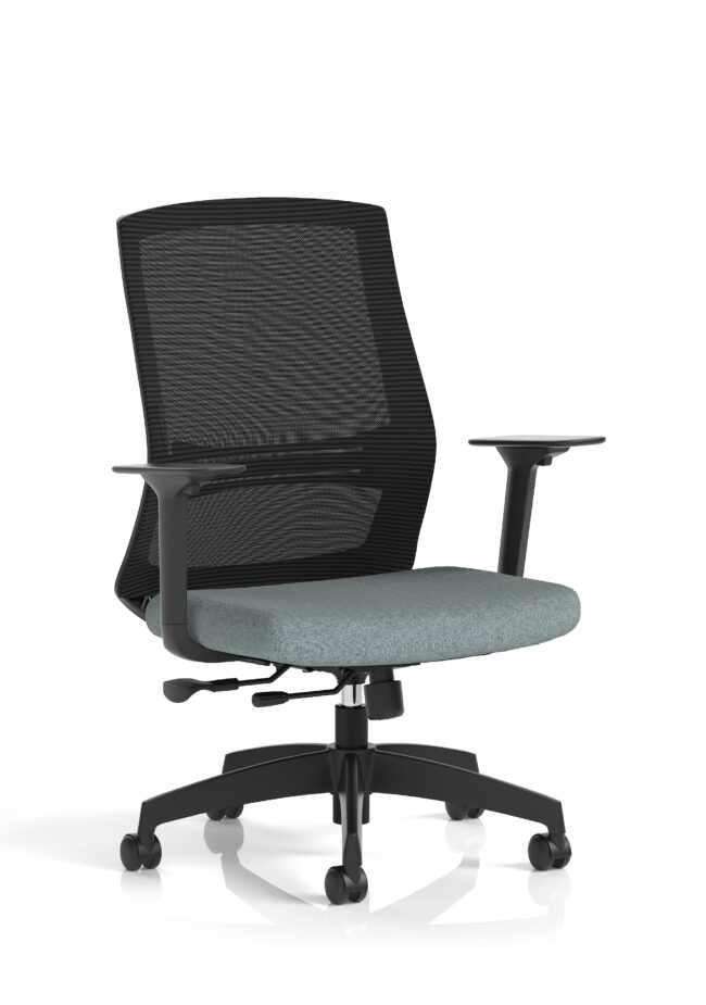 ventra mesh back task operator office chair height adjustable arms