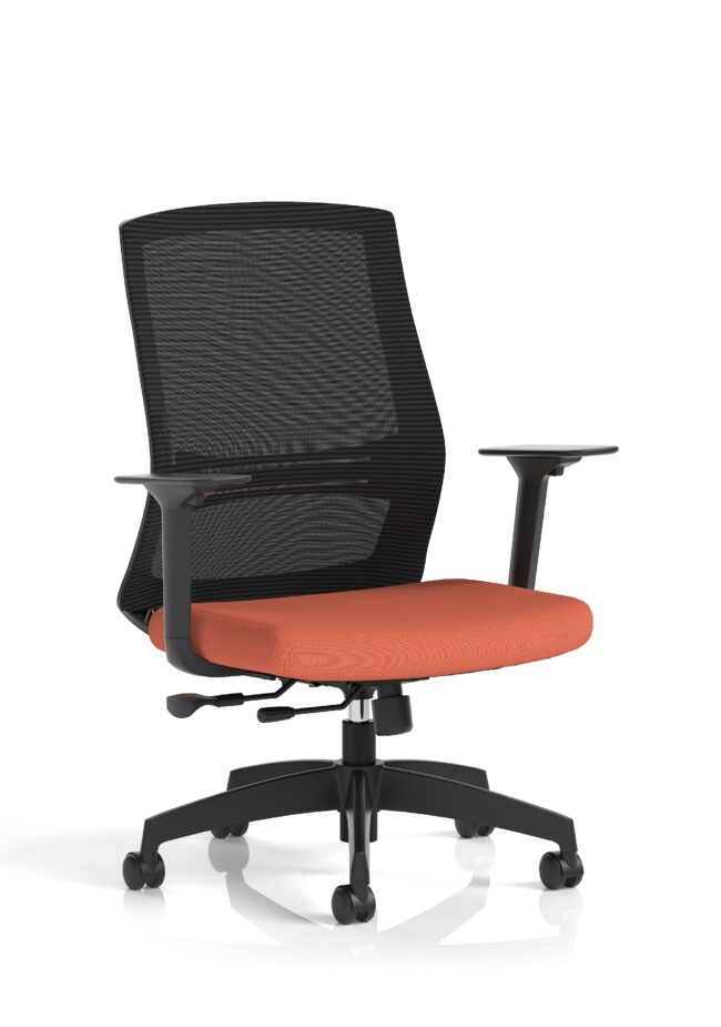ventra mesh back task operator office chair height adjustable arms