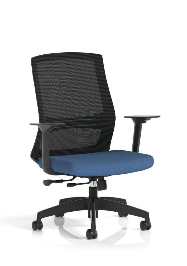 ventra mesh back task operator office chair height adjustable arms