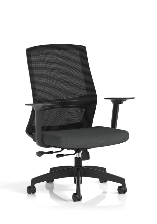 ventra mesh back task operator office chair height adjustable arms