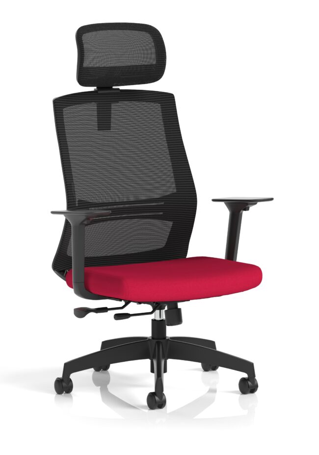 ventra mesh back task operator office chair height adjustable arms