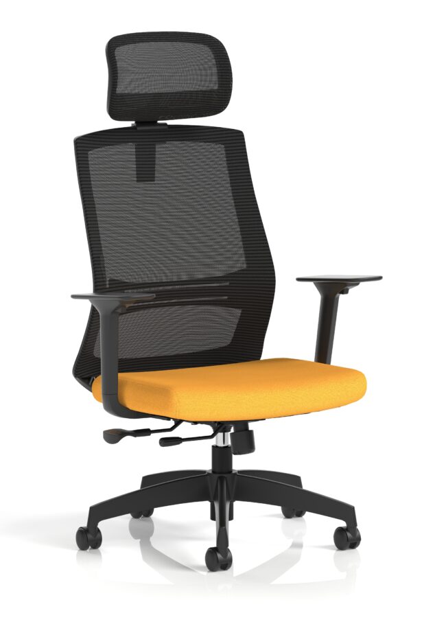 ventra mesh back task operator office chair height adjustable arms
