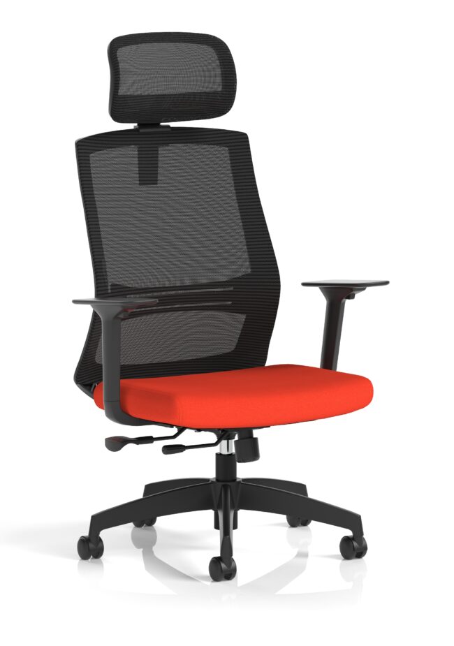 ventra mesh back task operator office chair height adjustable arms