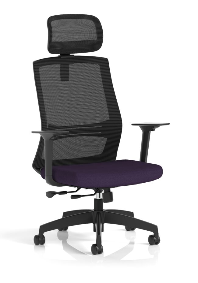 ventra mesh back task operator office chair height adjustable arms