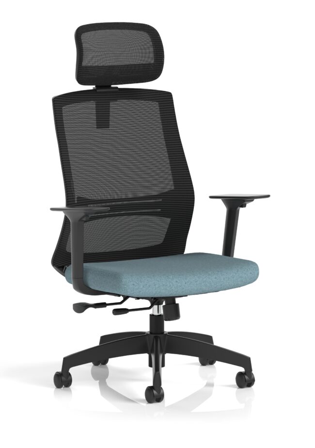 ventra mesh back task operator office chair height adjustable arms