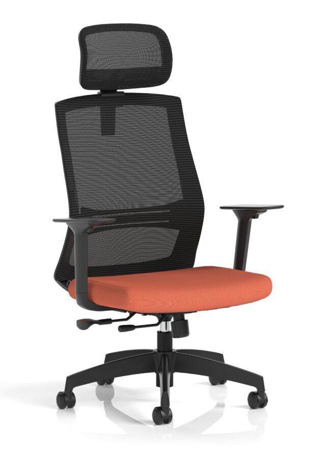 ventra mesh back task operator office chair height adjustable arms