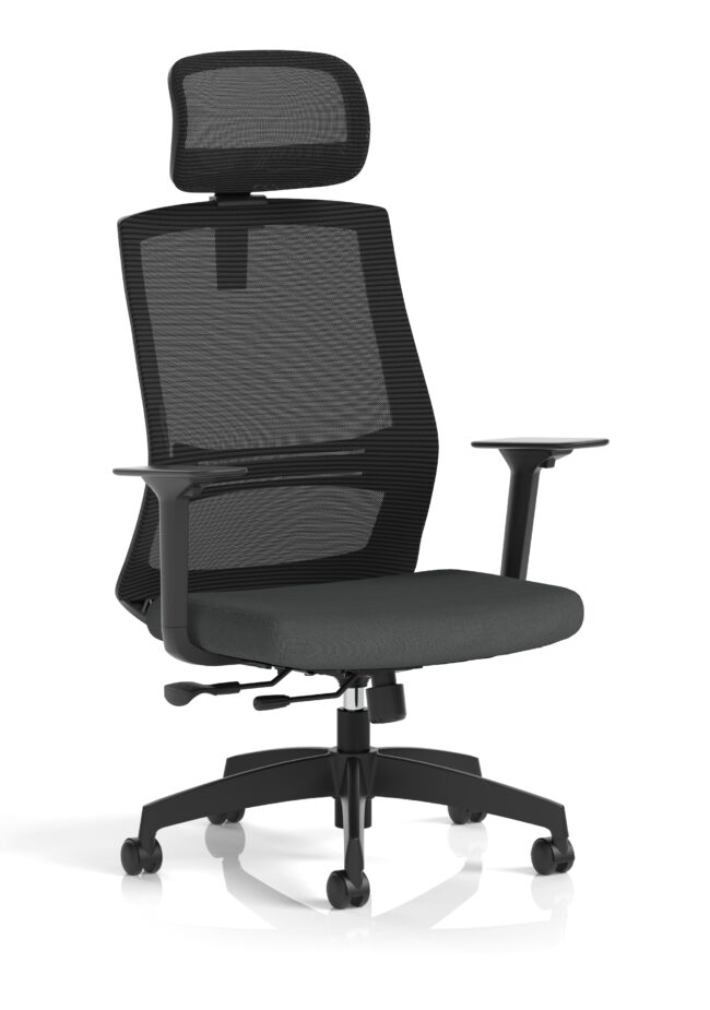 ventra mesh back task operator office chair height adjustable arms