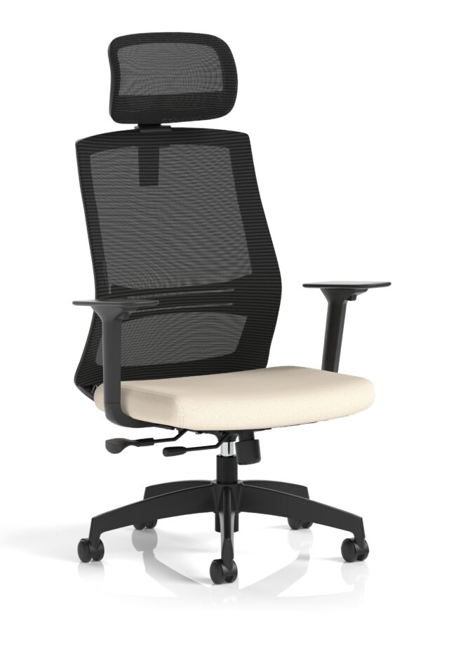 ventra mesh back task operator office chair height adjustable arms