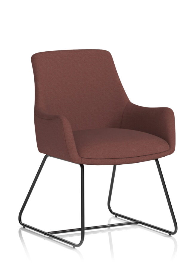 quote sled base office reception chair