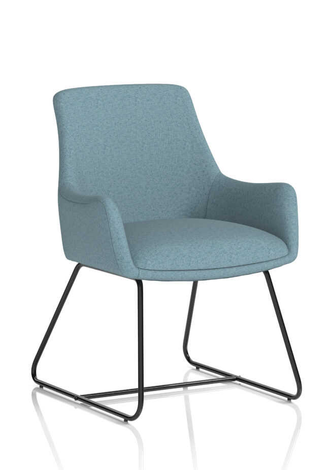 quote sled base office reception chair
