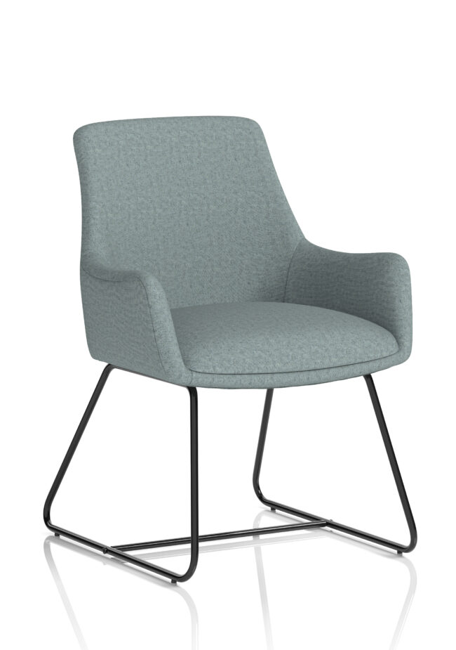 quote sled base office reception chair