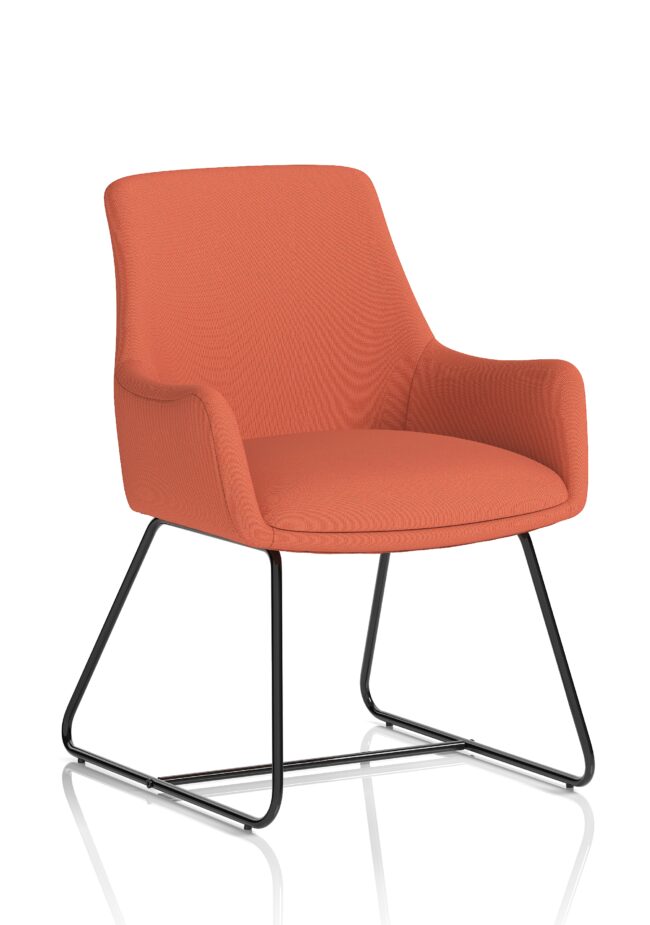 quote sled base office reception chair